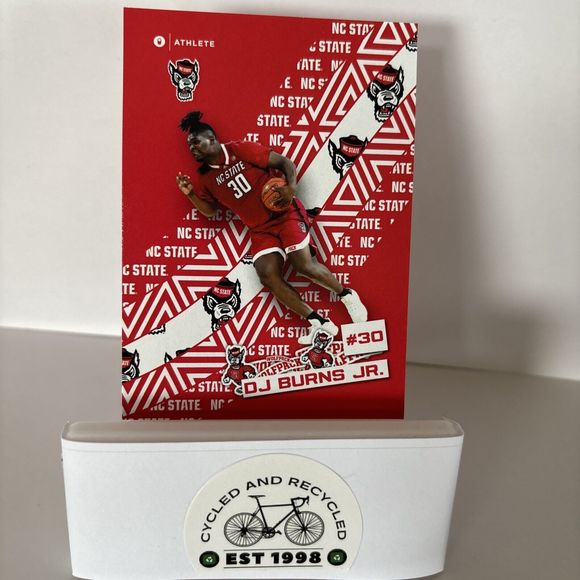 DJ Burns Jr Insert Rookie Card 2023-24 NC State Wolfpack RC North Carolina NCSU - Picture 1 of 5